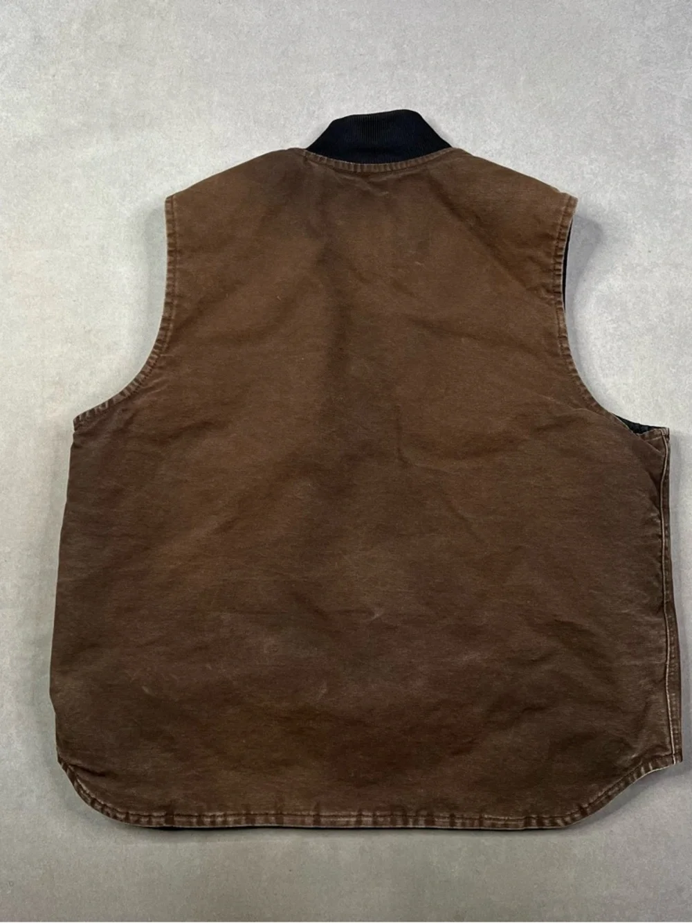 Carhartt Brown Quilted Work Vest with Red Embroidery - Picture 2 of 4